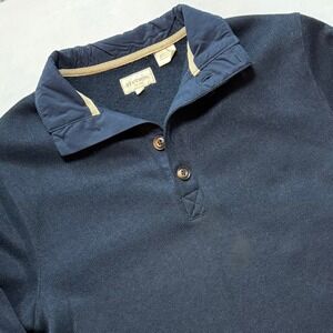Stetson Pullover‎ Sweater Button Mock Neck Long Sleeve Casual Mens Size M
